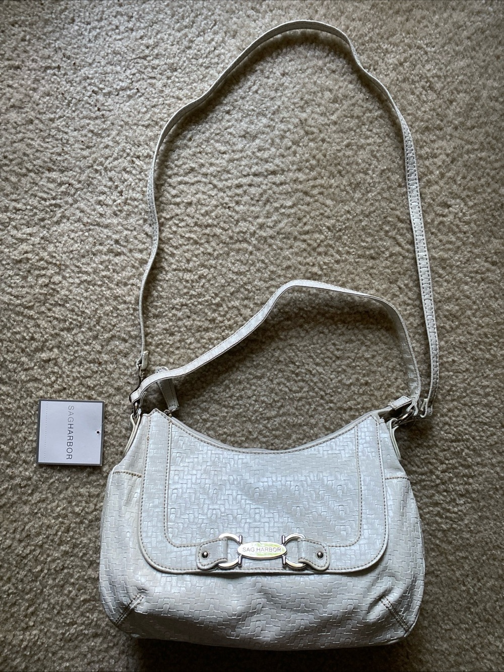 Sag Harbor Cream Woven Handbag